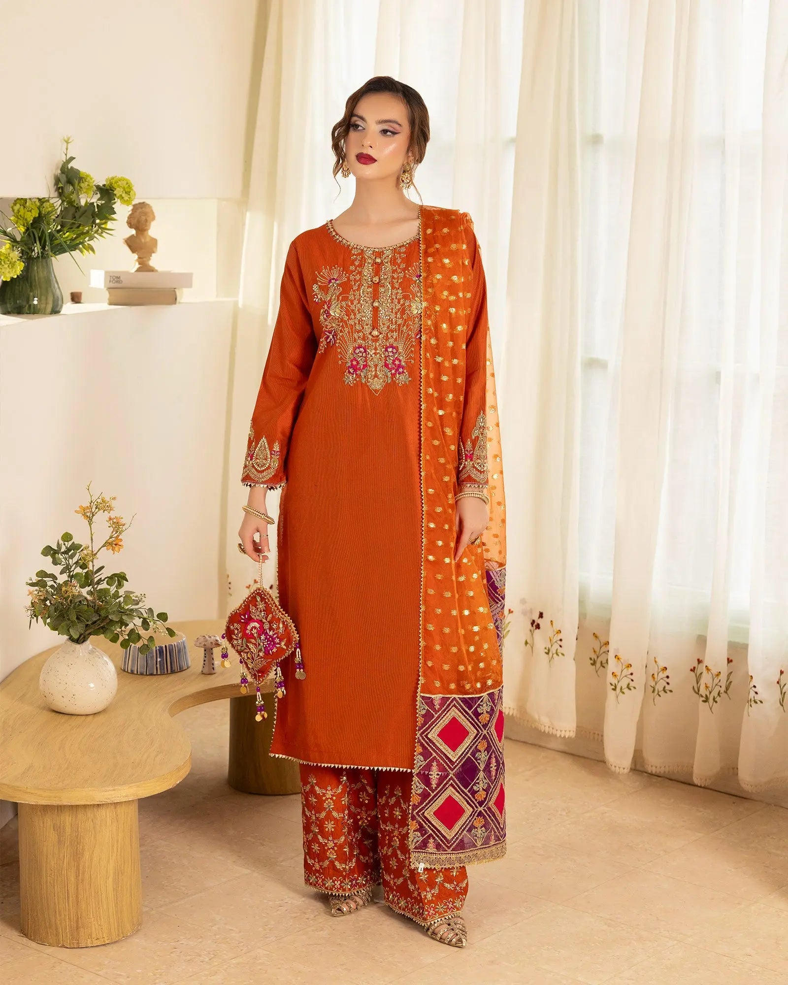 Chambray Katan 3PC | 9760 Sha Posh Textile