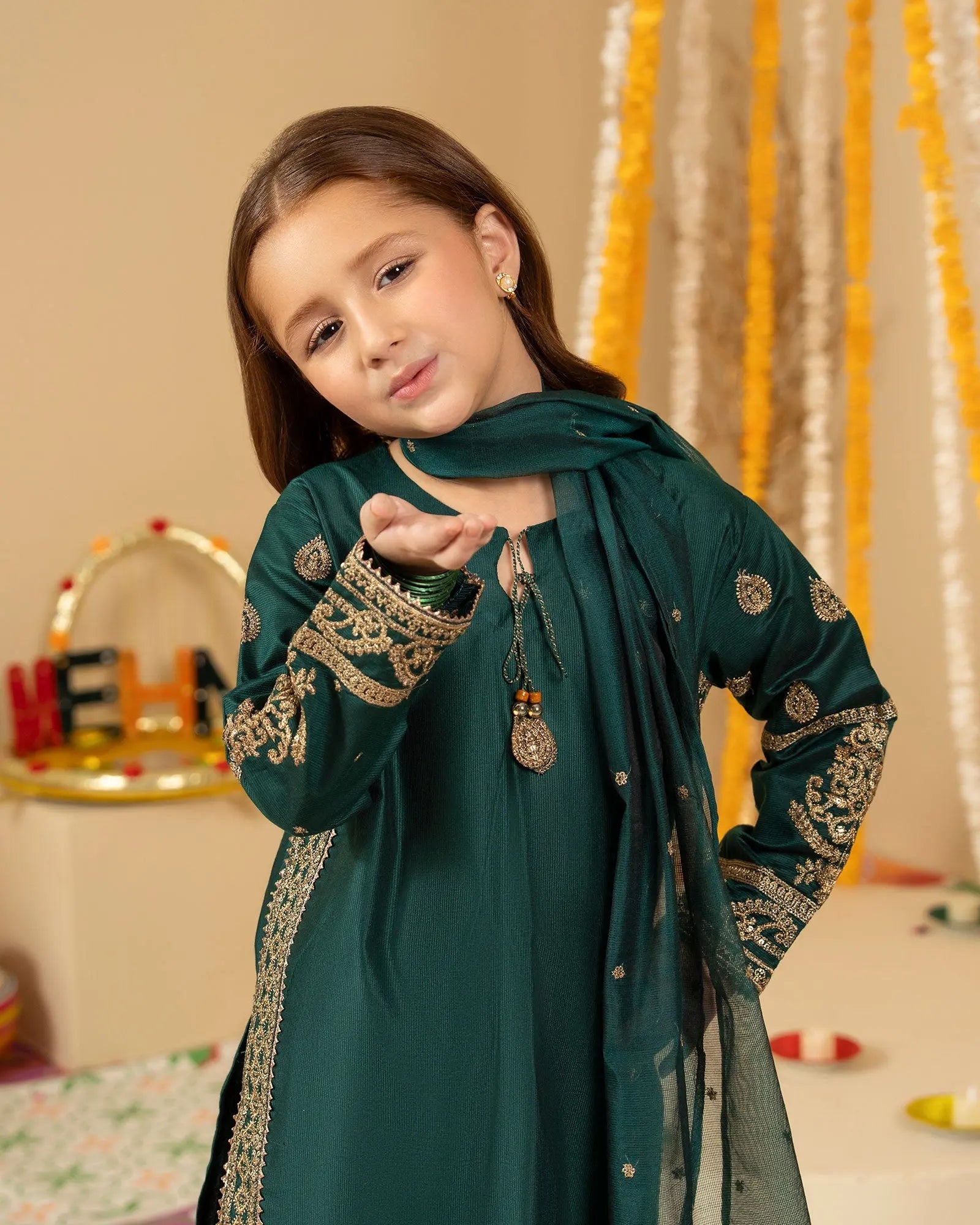 Kids Chambray Katan 3PC | 1978 Sha Posh Textile