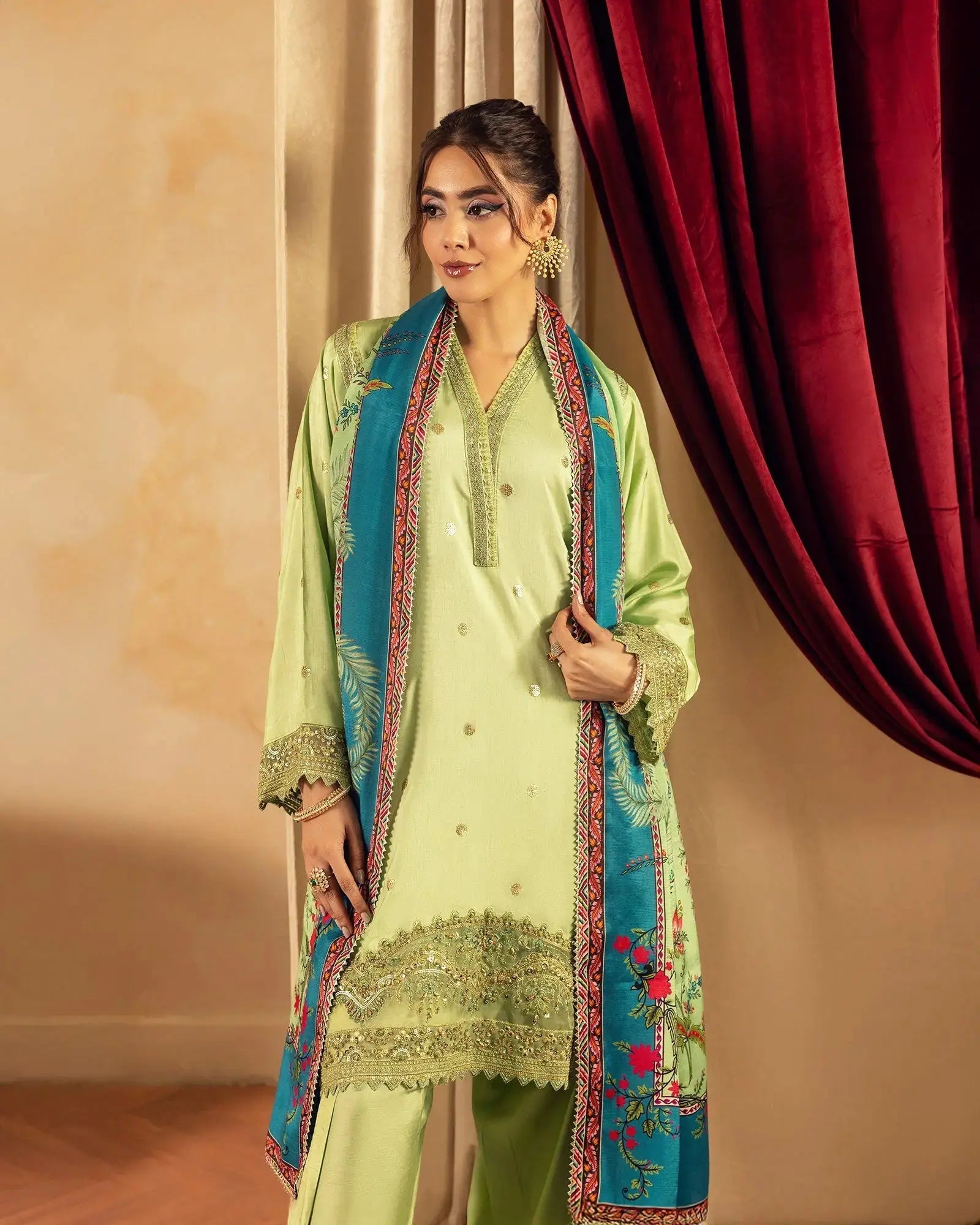 Korean Raw Silk 3PC | 1161 Sha Posh Textile