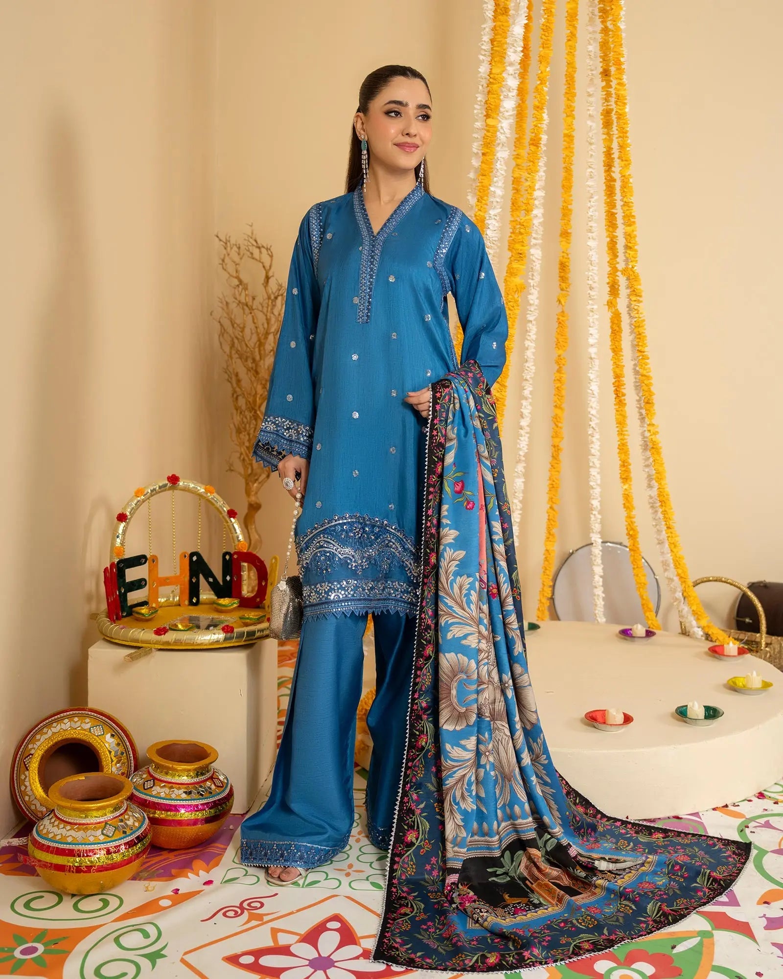 Korean Raw Silk 3PC | 1161 Sha Posh Textile