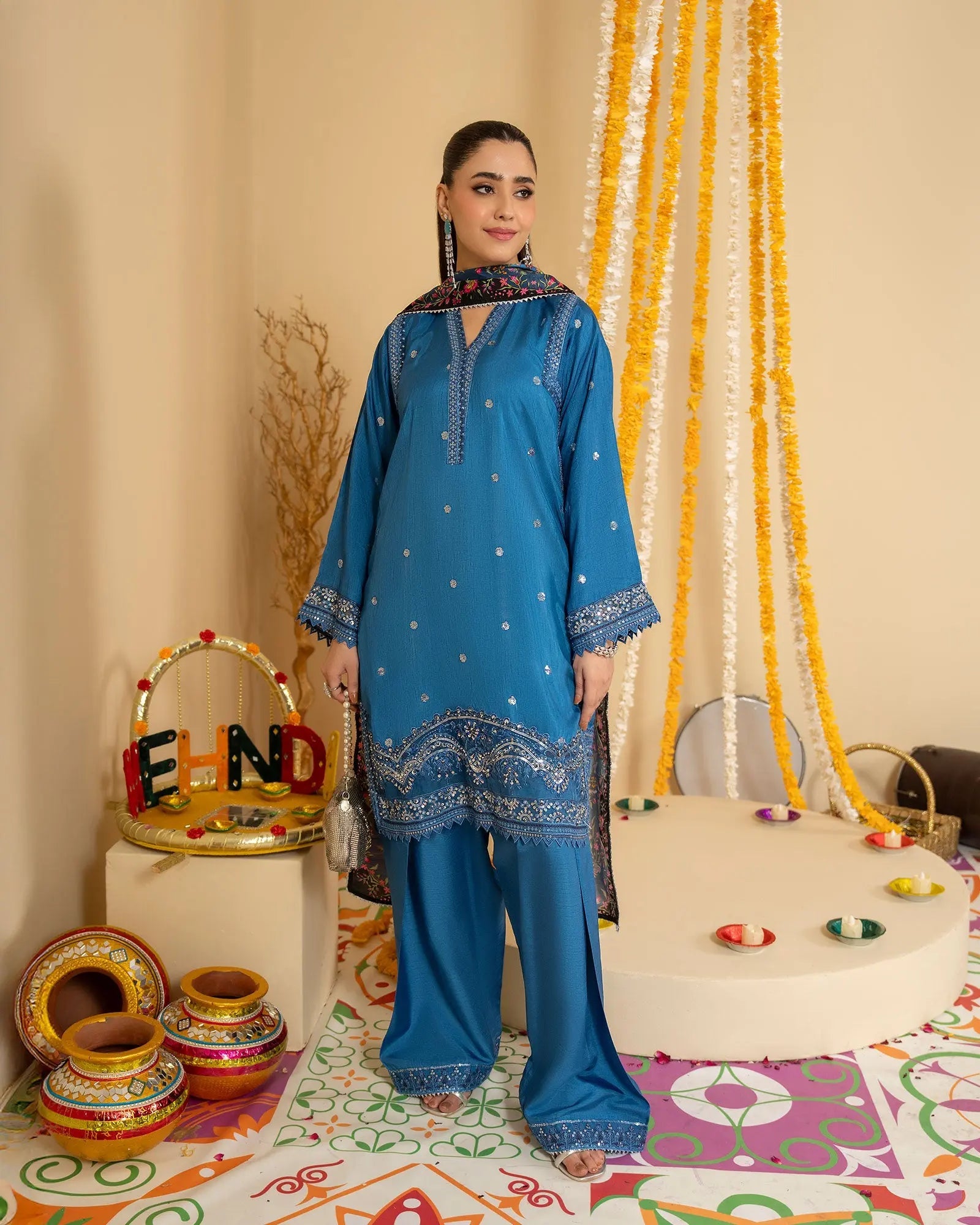 Korean Raw Silk 3PC | 1161 Sha Posh Textile