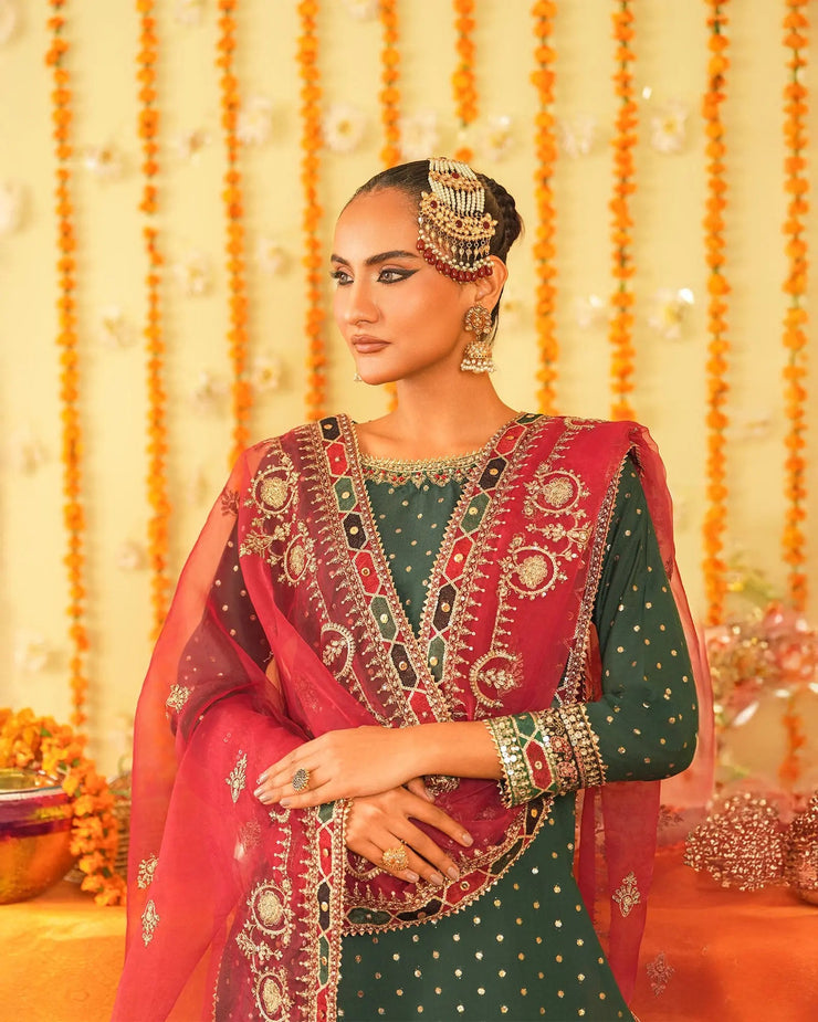 3-Piece Ready-to-Wear Bindi BADLA Suit | 4080-SJ-B.BADLA - Sha Posh Textile