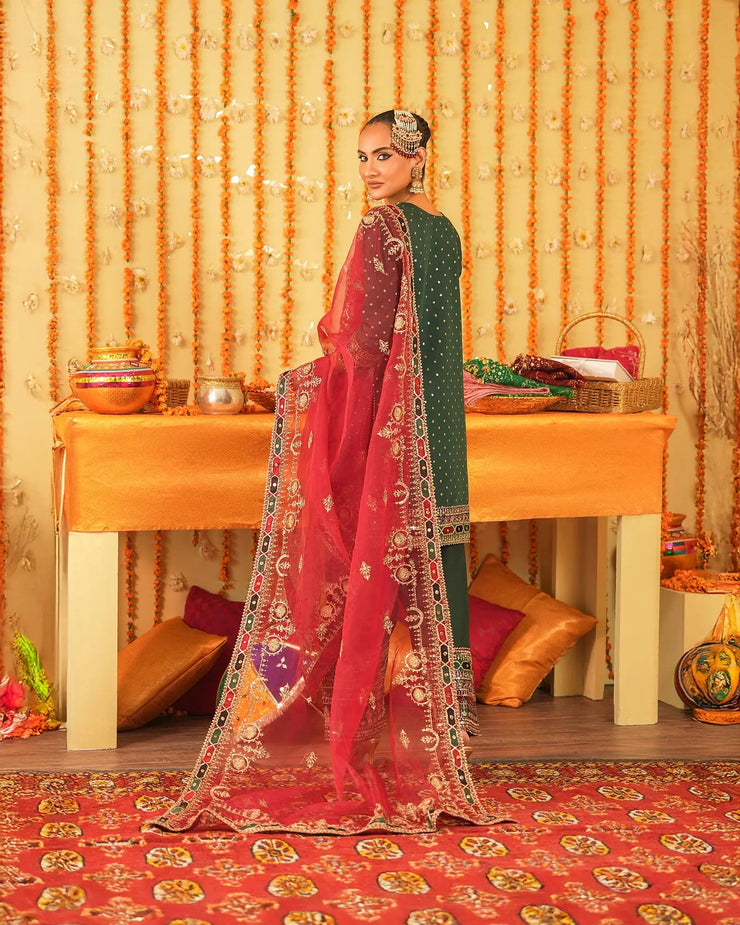 3-Piece Ready-to-Wear Bindi BADLA Suit | 4080-SJ-B.BADLA - Sha Posh Textile