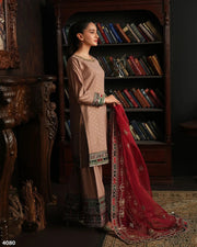 3-Piece Ready-to-Wear Bindi BADLA Suit | 4080-SJ-B.BADLA - Sha Posh Textile