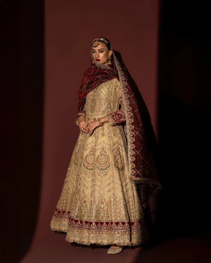 3 Piece Tissue Maxi Stitched | 2235-AF-TSU - Sha Posh Textile