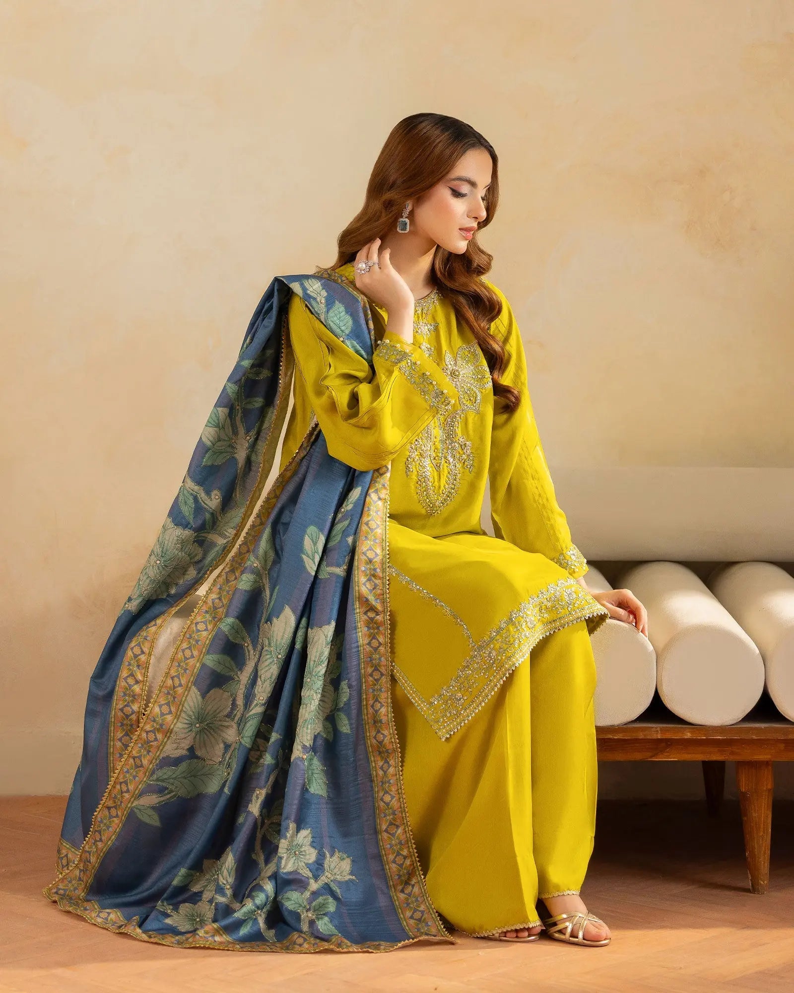 Imported Silk 3PC | 526 Sha Posh Textile