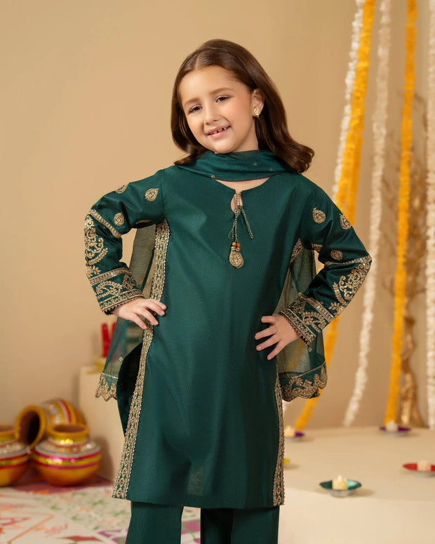 Kids Chambray Katan 3PC | 1978 Sha Posh Textile