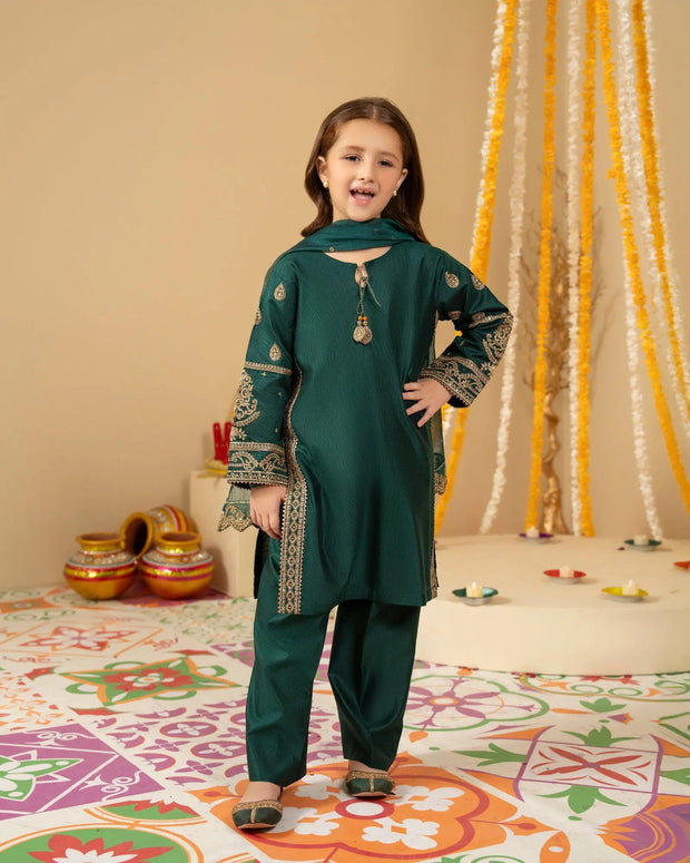 Kids Chambray Katan 3PC | 1978 Sha Posh Textile