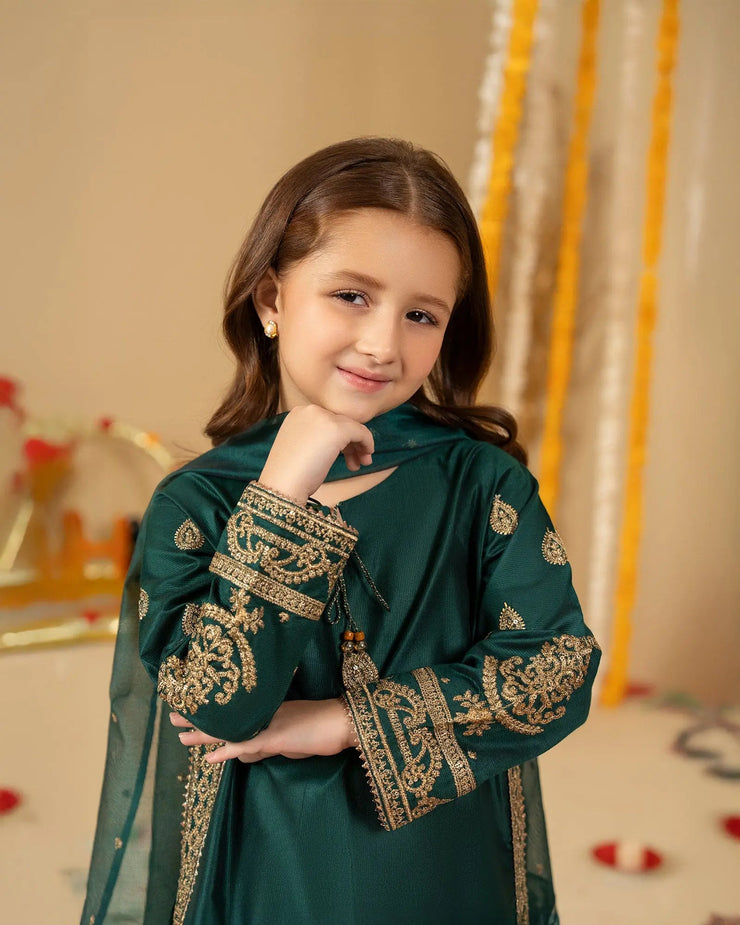 Kids Chambray Katan 3PC | 1978 Sha Posh Textile