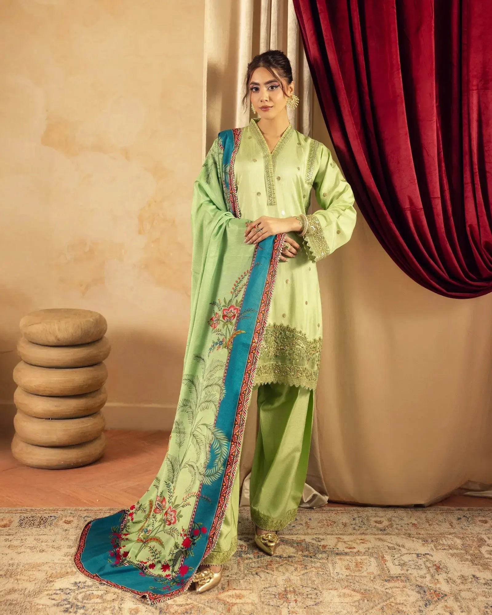 Korean Raw Silk 3PC | 1161 Sha Posh Textile