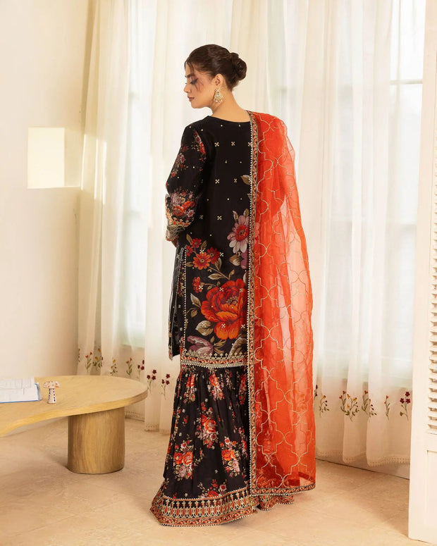 Raw Silk 3PC | 16301 Sha Posh Textile