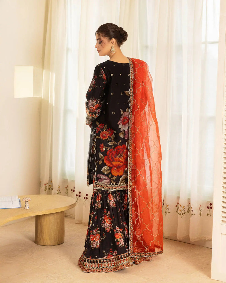 Raw Silk 3PC | 16301 Sha Posh Textile