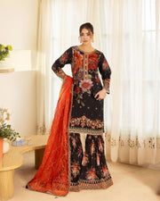 Raw Silk 3PC | 16301 Sha Posh Textile